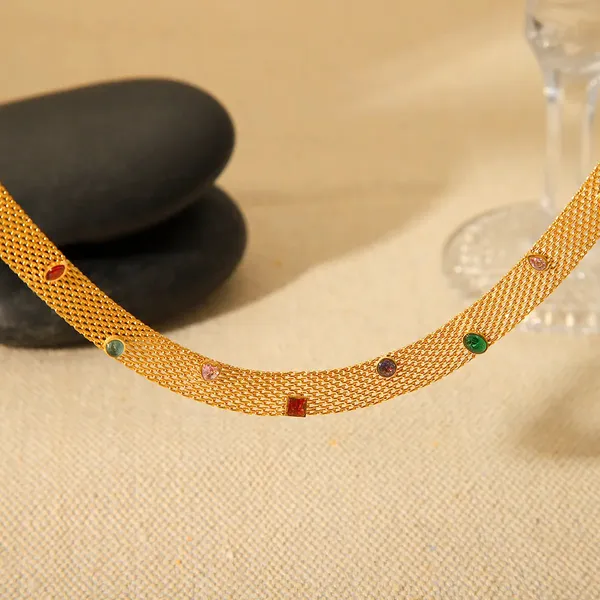 Gold_Gem_Mesh_Necklace_For_Women